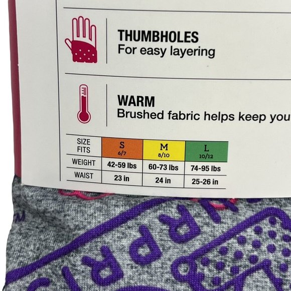 Climate Right Cuddle Duds LOL Surprise Insulating Warm Underwear Large 10/12 New - Picture 7 of 12